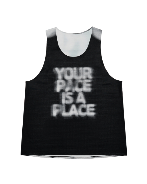 Mens Your Pace Singlet Black
