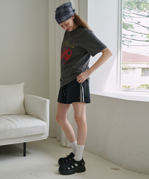 Lace Line Training Shorts Black