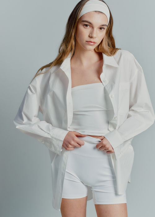 ESSENTIAL BIKE SHORTS - WHITE
