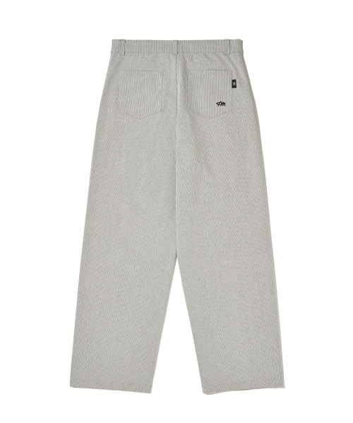 Широкие джинсы в полоску (Light Gray)