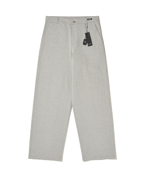 Широкие джинсы в полоску (Light Gray)