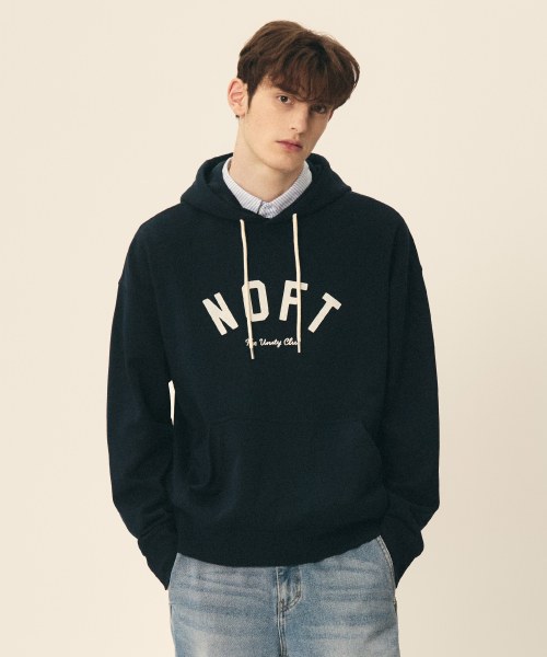 Классическое худи с патчем NOFT [Navy]