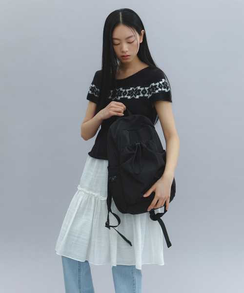 Shade String Backpack - Black