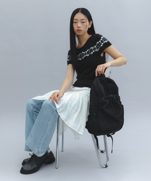 Shade String Backpack - Black