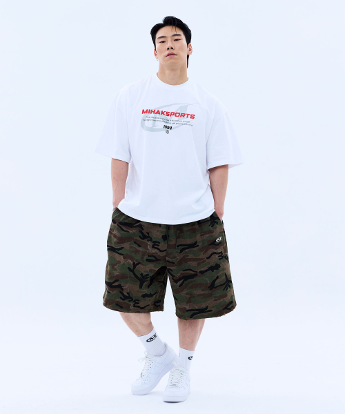 Бермуды камуфляж с металлическим лого (CAMO)