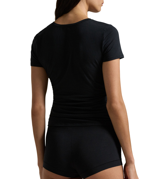 Женская футболка с коротким рукавом, Black 4P0486