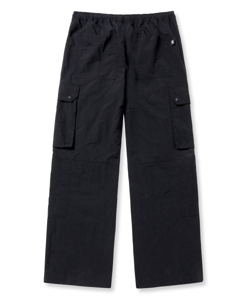 NYLON BANDING PANTS - чёрный