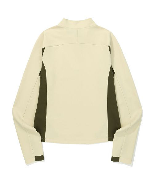 W) Лонгслив ROSA Delta Peak на молнии (LEMON YELLOW)