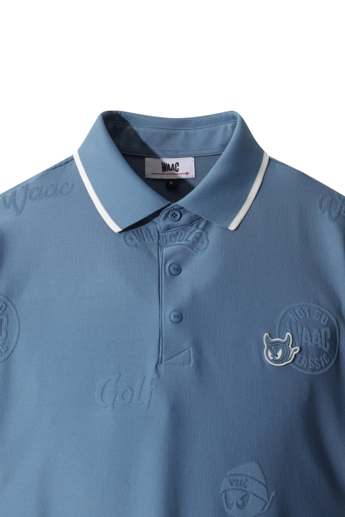 Men Embossed WAACKY Polo WMTCA25602BUX