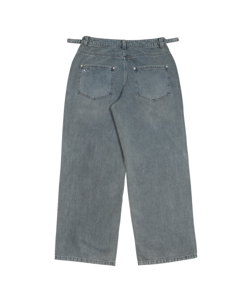 TCM washed denim pants (sky blue)
