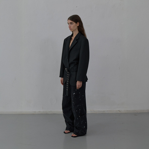 OVERSIZED TAILORED JACKET (BLACK)