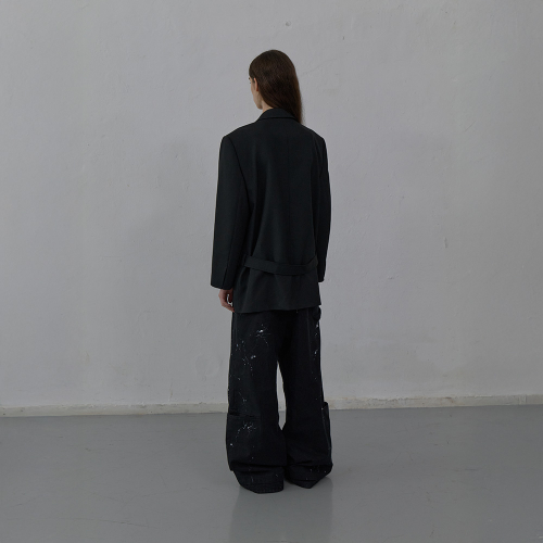 OVERSIZED TAILORED JACKET (BLACK)
