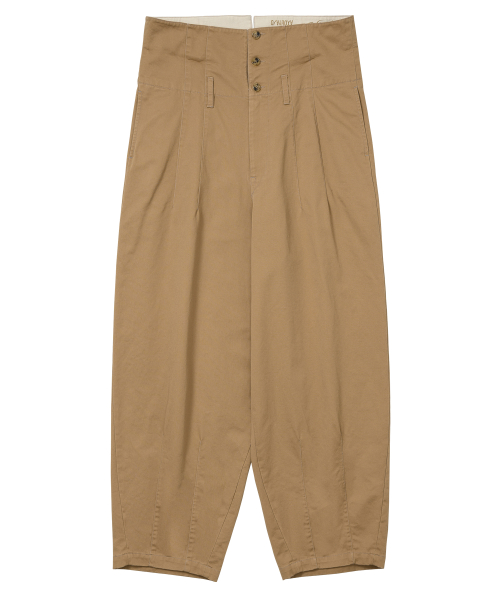 High Waist Oversized Pants [BEIGE]