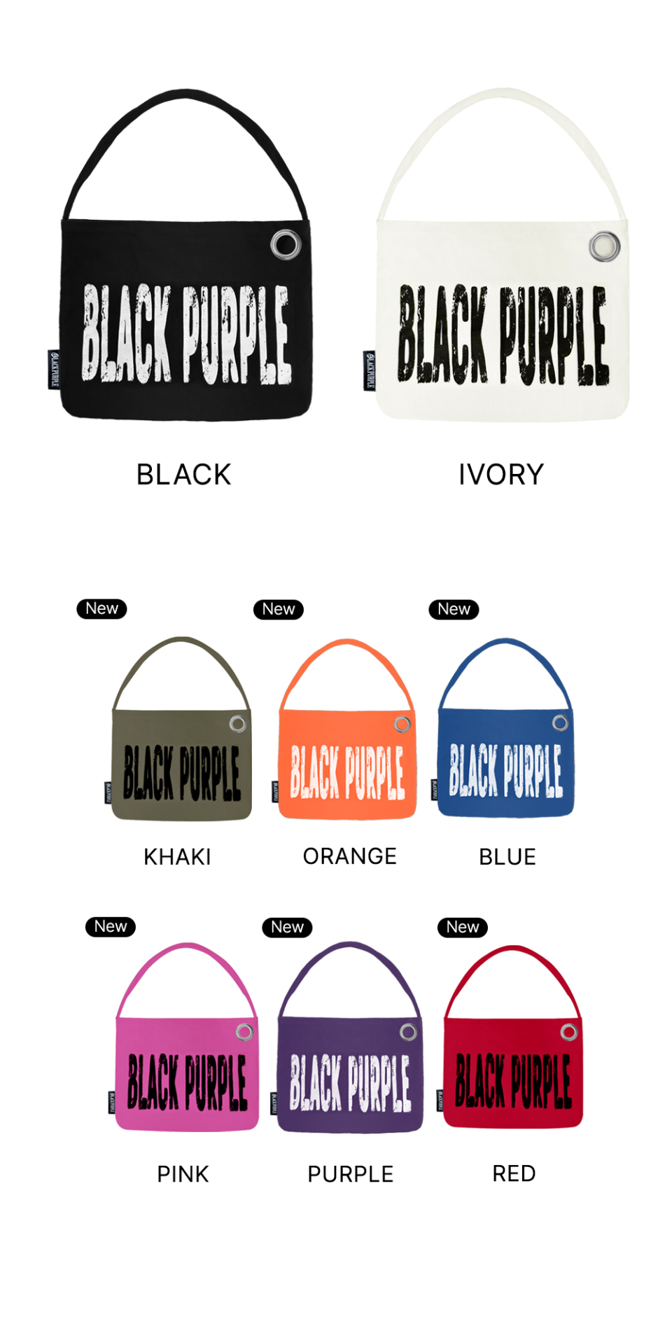 【BLACKPURPLE】25SS★ Mini Canvas Printed Eco Bag MUSINSA | BLACK PURPLE Mini Canvas Printed Eco Bag_8 colors