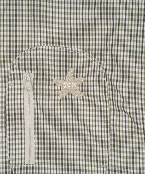 TCM starfish mini check windstopper (green)