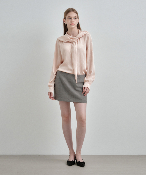 блузка точкарозовый MDBL004DOTPALEPINK