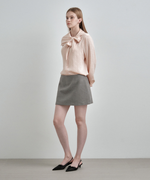 блузка точкарозовый MDBL004DOTPALEPINK