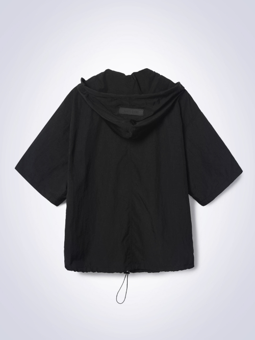 TOM HALF ZIP-UP ANORAK BLACK