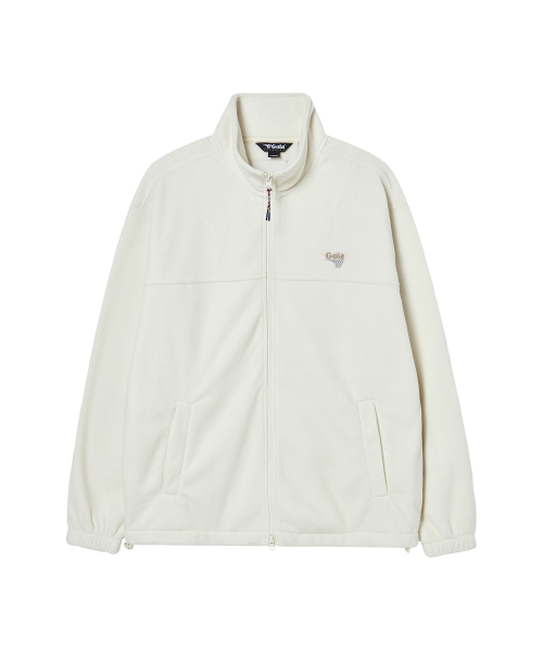 FLEECE FULL ZIP JACKET [CREAM]