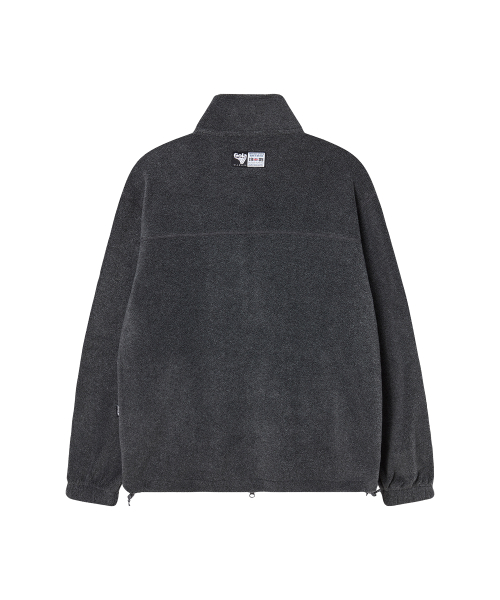 FLEECE FULL ZIP JACKET [CHARCOAL]