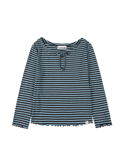 POINTELLE PAJAMA TOP [BABY BLUE]