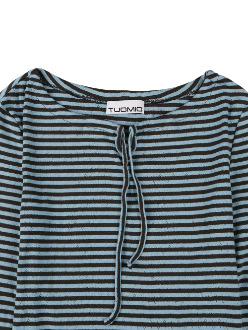 POINTELLE PAJAMA TOP [BABY BLUE]