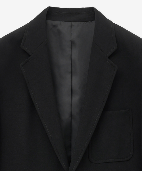 Wool Blended Comfort Jacket (Black) TNJA5F100BK