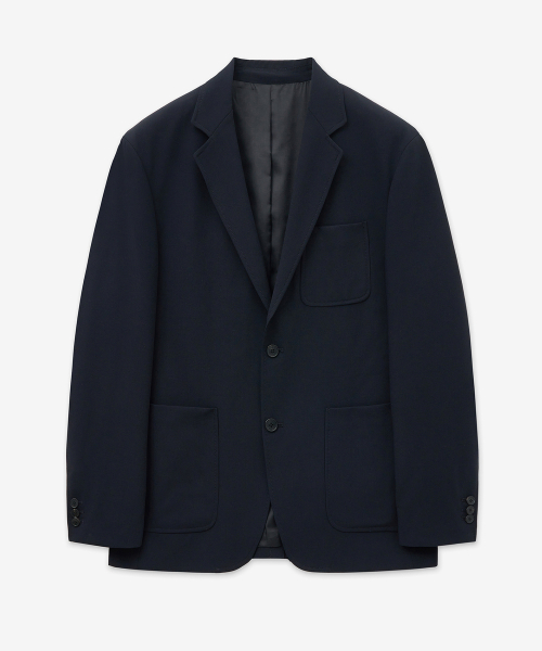 Wool Blended Comfort Jacket (Dark Navy) TNJA5F100N2