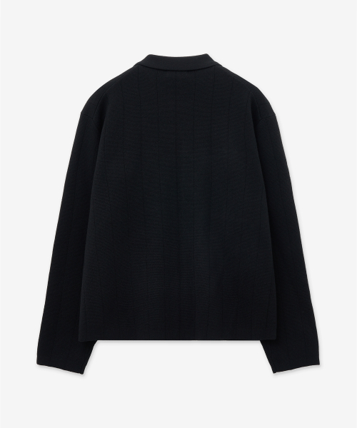 Milano Zip-Up Cardigan (Black) TNSW5F102BK