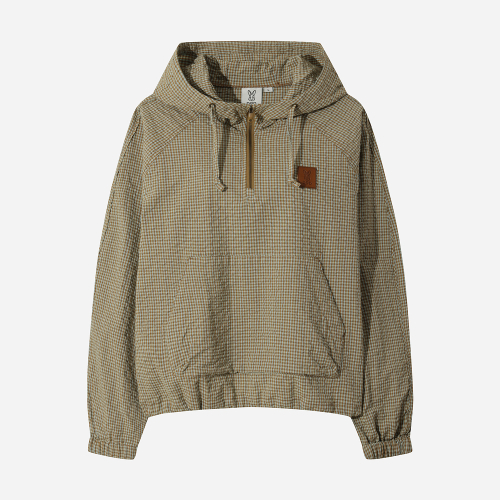 клетка толстовка анорак(BROWN)