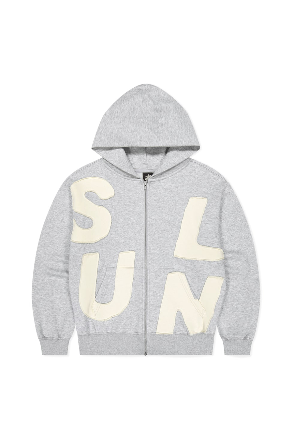 MUSINSA公式 | SUNLOVE Capital Brushed Zip Up Hoodie Heather Grey