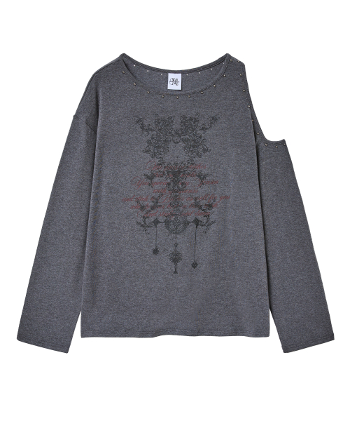 2 hole t (dark grey)