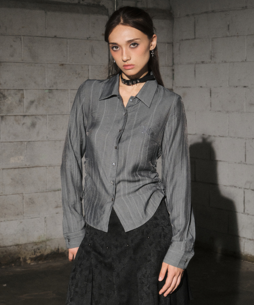 td strap shirt (dark grey)