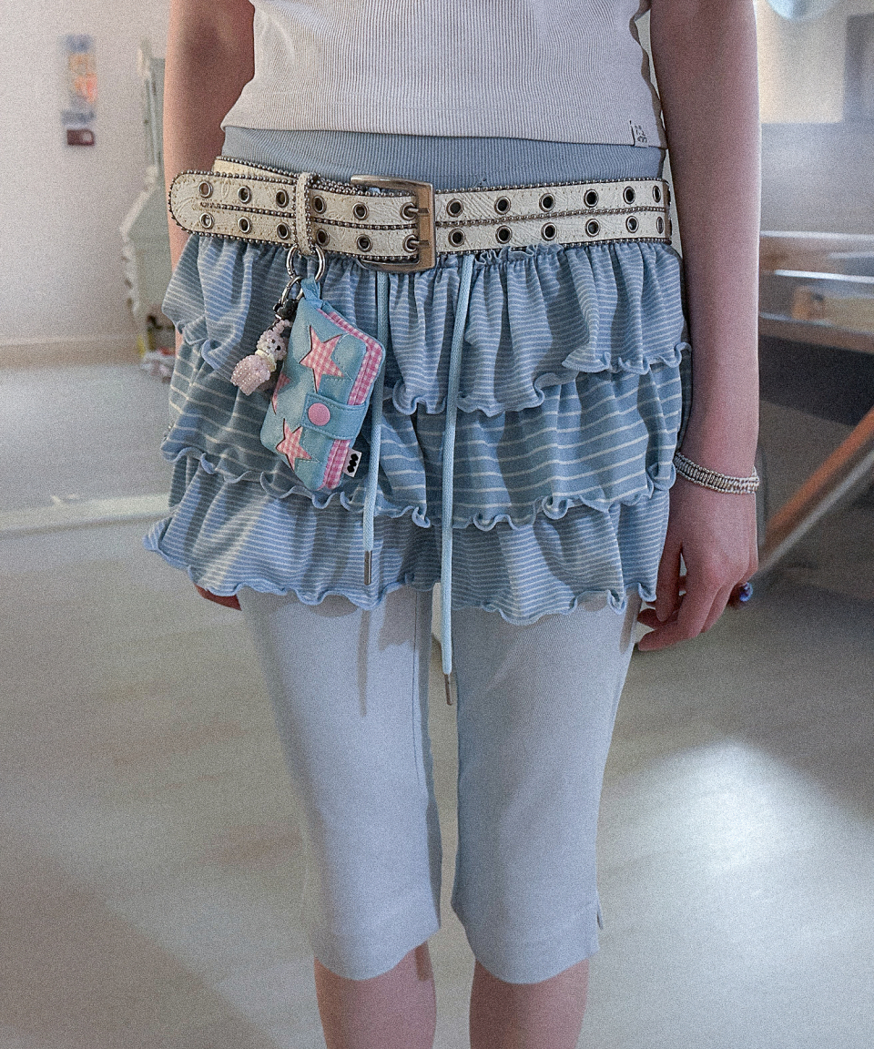 [eessay] ROSE CAPRI PANTS  /追跡付 MUSINSA | EESSAY Rose Capri Pants - Sky Blue
