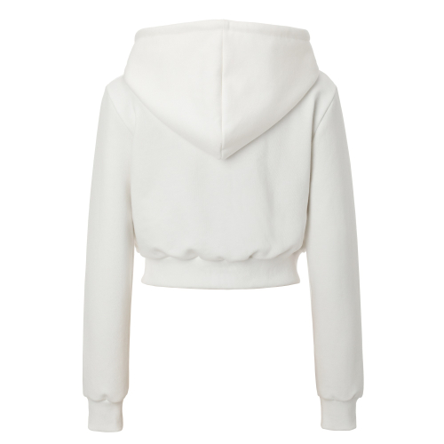 Chrome Hood Zip-up (white)