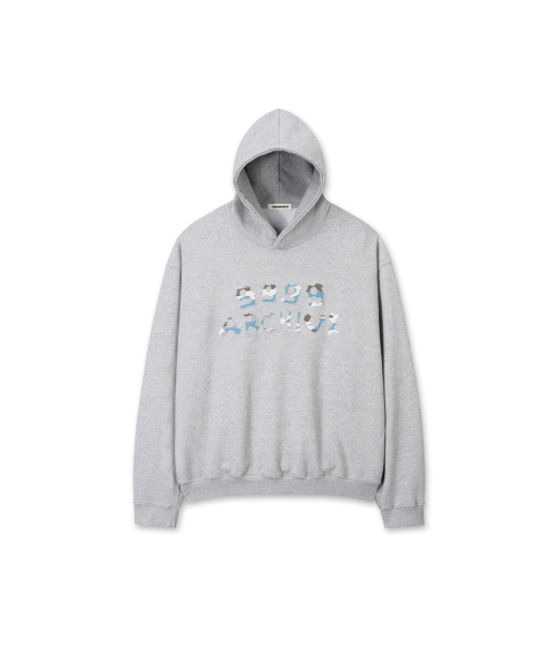 Grunge Bone Logo Hoodie