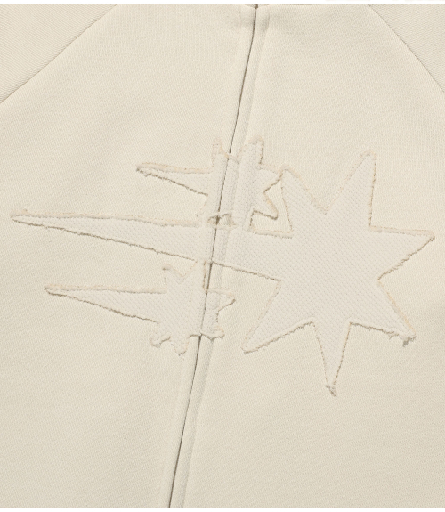 3STARS SWEAT JERSEY ZIP UP_IVORY(NG2EFUM486A)