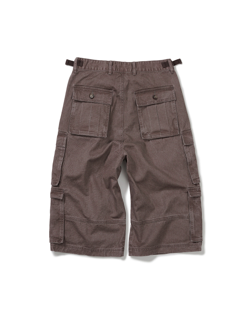 Wanderer cargo bermuda pants / Redish brown