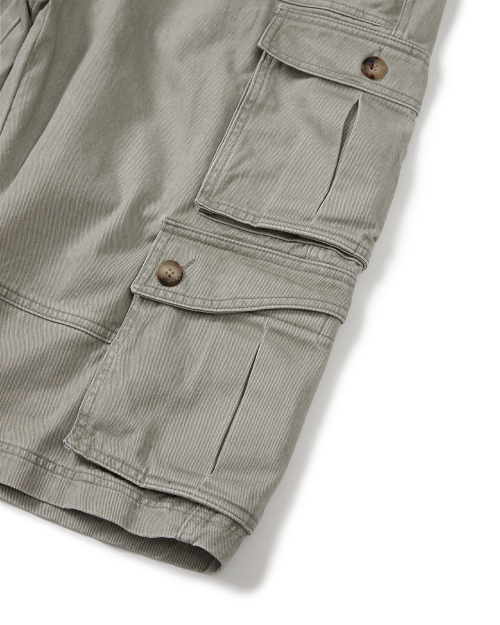 Wanderer cargo bermuda pants / Cement gray