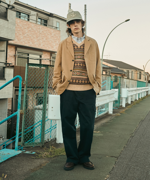 anchor button sports jacket beige