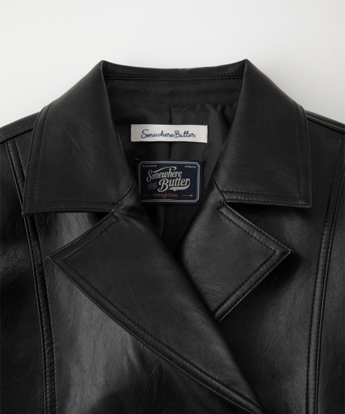 Folt Leather Jacket - Black