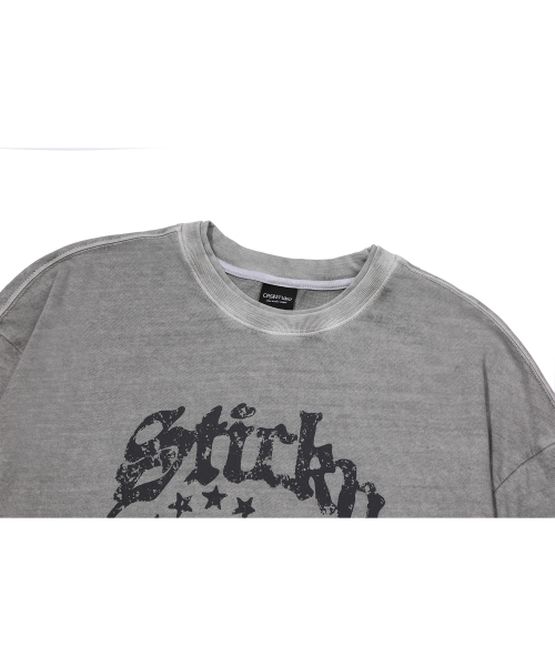 Лонгслив Willy Layered Pigment Ghost Grey