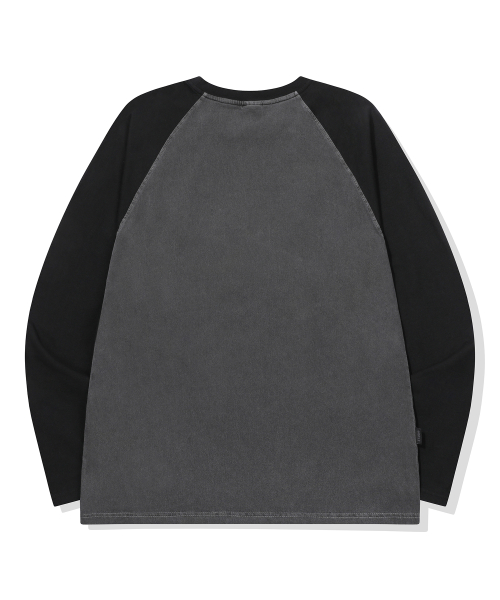 Лонгслив реглан Cherry Fork Pigment Smoke Black