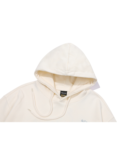 Худи с вышивкой Breezecat, Cream