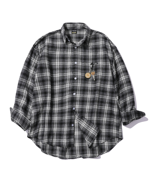 Свободная клетчатая рубашка Nomad, Black