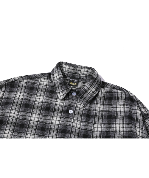Свободная клетчатая рубашка Nomad, Black