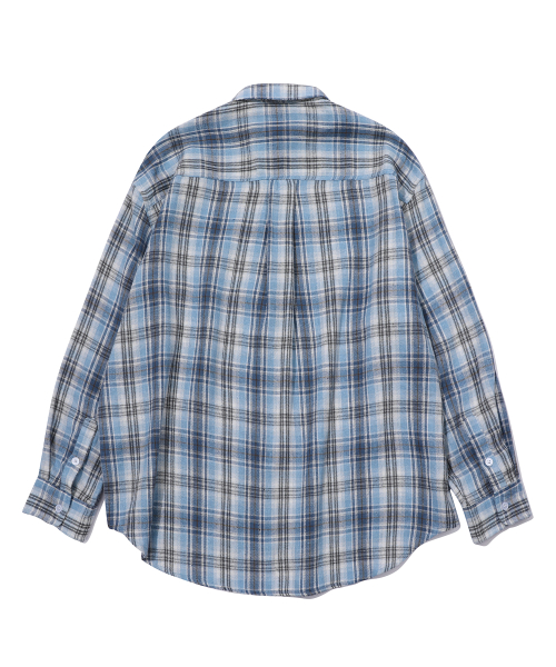 Рубашка оверсайз в клетку Nomad Blue