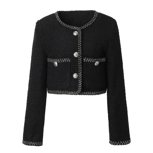 Atelier tweed куртка (чёрный)