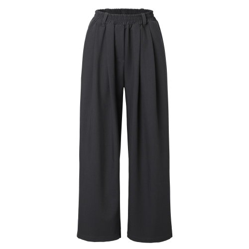 Pintuck wide slacks (угольно-серый)