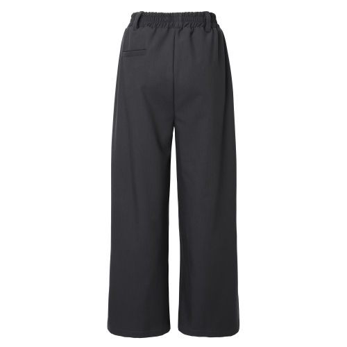 Pintuck wide slacks (угольно-серый)
